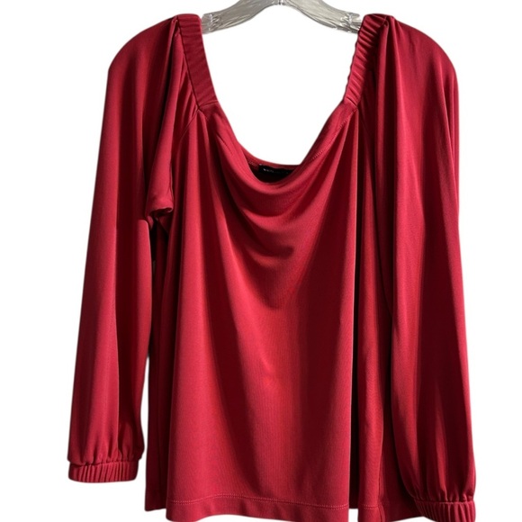 WHBM Women's Off-Shoulder Long Sleeve Top - pink - Picture 4 of 8